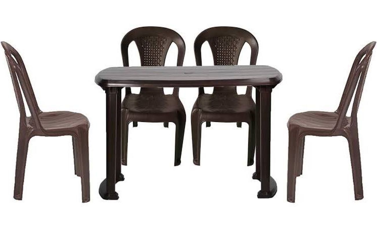 Plastic dinning set 4 & 6 seater